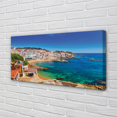 Bild canvas Spanien Strandstadskusten