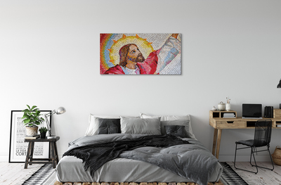 Foto till canvastavla Jesus mosaik