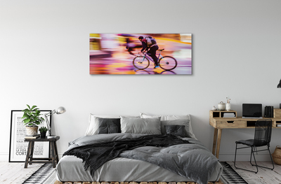 Bild på canvas Man lätt cykel