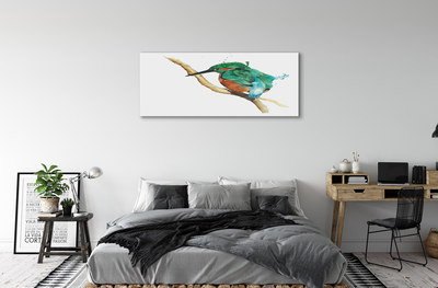 Fototryck canvas Färgglad målad papegoja