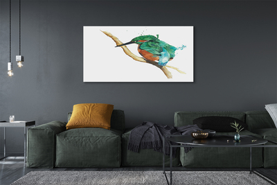 Fototryck canvas Färgglad målad papegoja