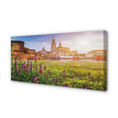 Bild canvas Tyskland Sunrise River