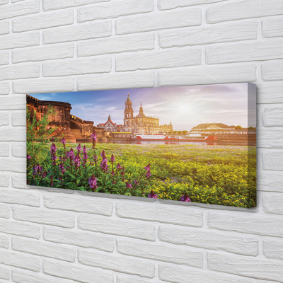 Bild canvas Tyskland Sunrise River