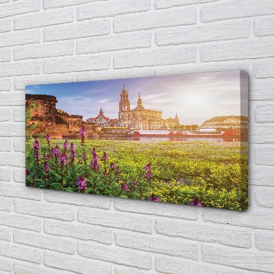 Bild canvas Tyskland Sunrise River