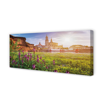 Bild canvas Tyskland Sunrise River