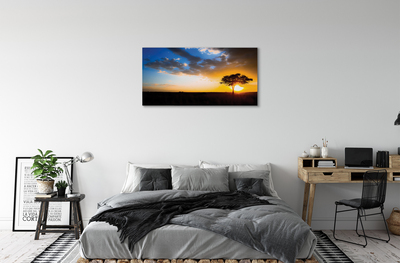 Fototryck canvas Moln träd