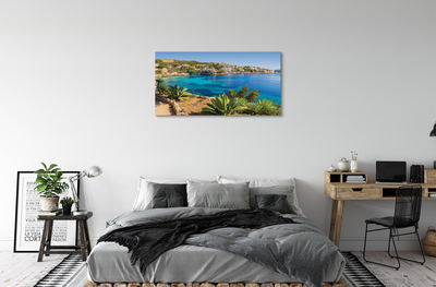 Foto på canvas Spanien kuststad havet