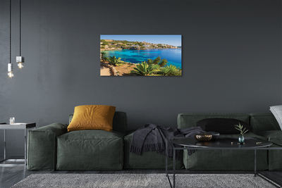 Foto på canvas Spanien kuststad havet