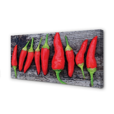 Canvastavla foto röd paprika