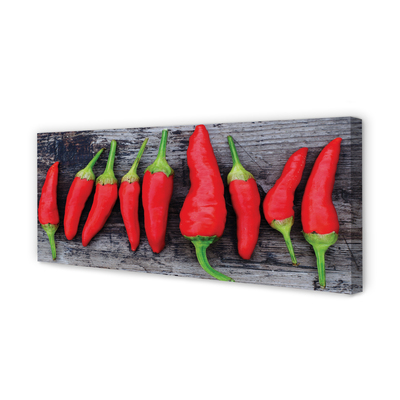 Canvastavla foto röd paprika