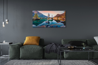 Fototryck canvas Tyskland Berg Alperna höst sjö
