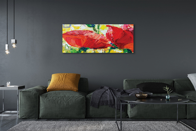 Canvas bild Röda blommor