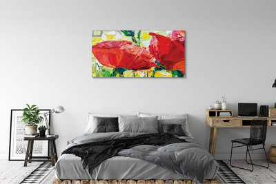 Canvas bild Röda blommor