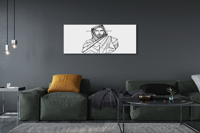 Canvas bild Jesus teckning