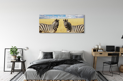 Fototryck canvas Zebrafält