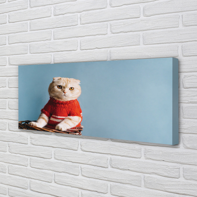 Fototryck canvas Sittande katt