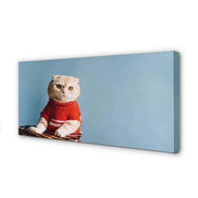 Fototryck canvas Sittande katt