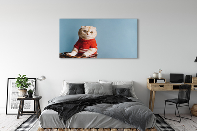 Fototryck canvas Sittande katt