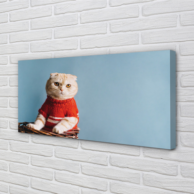 Fototryck canvas Sittande katt