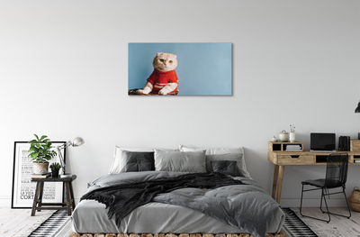 Fototryck canvas Sittande katt