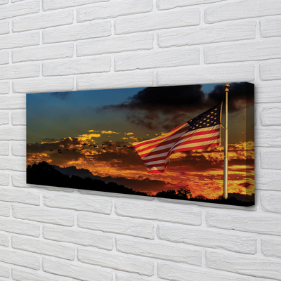 Bild canvas USA:s flagga