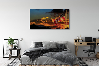 Bild canvas USA:s flagga