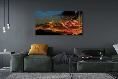 Bild canvas USA:s flagga