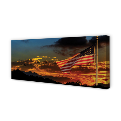 Bild canvas USA:s flagga