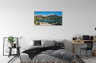 Bild på canvas Berg sjö