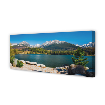 Bild på canvas Berg sjö