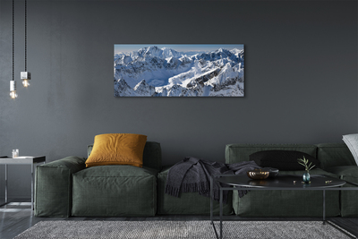 Canvas bild Berg vinter snö