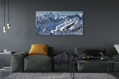 Canvas bild Berg vinter snö