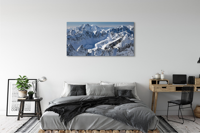 Canvas bild Berg vinter snö