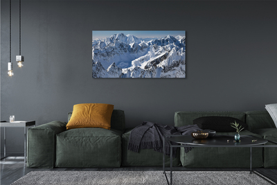 Canvas bild Berg vinter snö