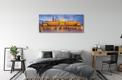 Canvas bild Krakow Sukiennice solnedgång