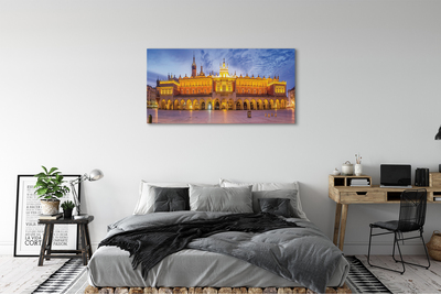 Canvas bild Krakow Sukiennice solnedgång