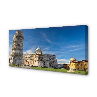 Fototryck canvas Italien Lutande torn katedral