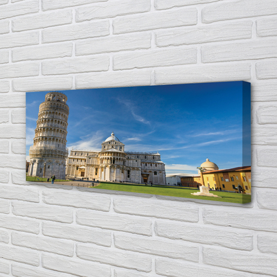 Fototryck canvas Italien Lutande torn katedral