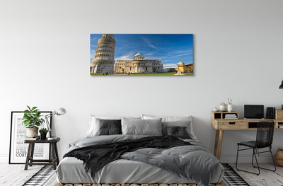 Fototryck canvas Italien Lutande torn katedral