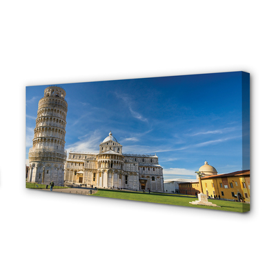 Fototryck canvas Italien Lutande torn katedral