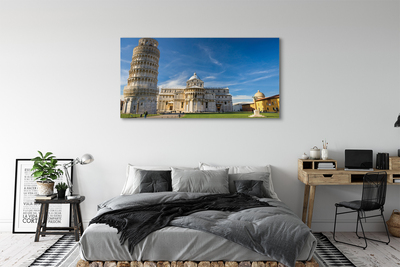 Fototryck canvas Italien Lutande torn katedral