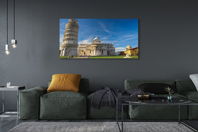 Fototryck canvas Italien Lutande torn katedral