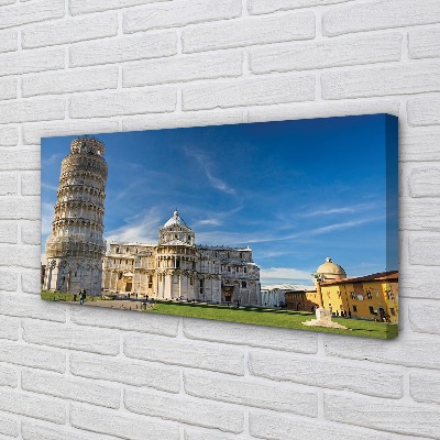 Fototryck canvas Italien Lutande torn katedral