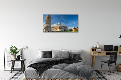 Fototryck canvas Italien Lutande torn katedral