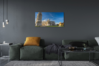 Fototryck canvas Italien Lutande torn katedral