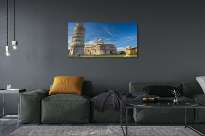 Fototryck canvas Italien Lutande torn katedral