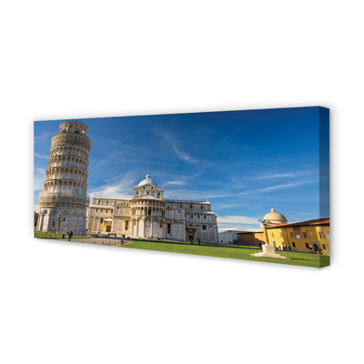 Fototryck canvas Italien Lutande torn katedral