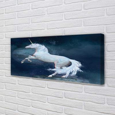 Fototryck canvas Unicorn planet himmel