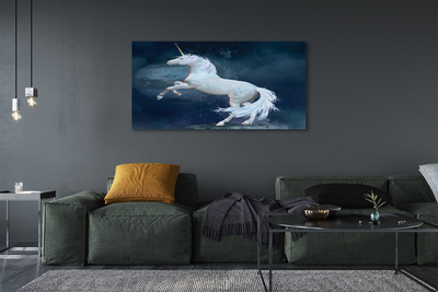 Fototryck canvas Unicorn planet himmel