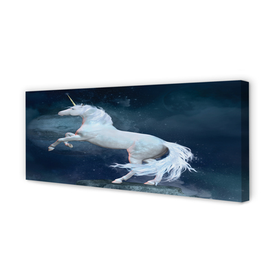 Fototryck canvas Unicorn planet himmel